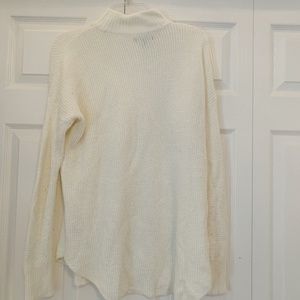 cream mock neck barely worn sweater!